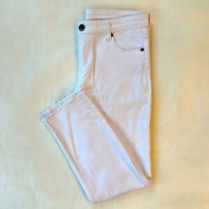 Kut From The Kloth Reese Ankle Straight Leg white, size 6
